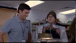 Jonah Hill (Superbad star) scene in 40 Year Old Virgin