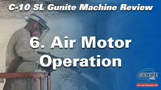 C-10SL Gunite Machine Equipment Review - Air motor operation