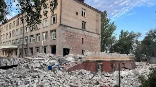 Краматорск прилёт, атака, удар по гражданской инфраструктуре, разрушения 19 августа 2022 г.