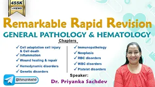 General Pathology Rapid Revision: Remarkable Rapid Revision series FMGE Jan 2023