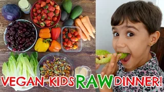 VEGAN KIDS RAW DINNER | NUT/SESAME FREE DRESSING RECIPE