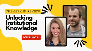 224-Paulina Grnarova and Yannic Kilcher from DeepJudge.AI: Unlocking Institutional Knowledge