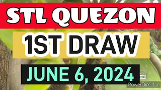 STL QUEZON RESULT TODAY 1ST DRAW JUNE 6, 2024  11AM