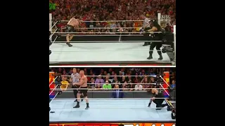 Roman Reigns Spear Brock Lesnar