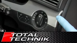 How to Remove Dash Trim Around Headlight Switch - Audi A4 S4 RS4 - B6 B7 - 2001-2008 - TOTAL TECHNIK