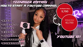 HOW TO START & GROW A YOUTUBE CHANNEL | how I got 63k in a year as a teenager! || Ra’Mariah Alexia