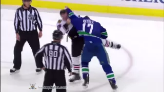 Andrew Ladd vs Ryan Kesler Jan 23, 2010