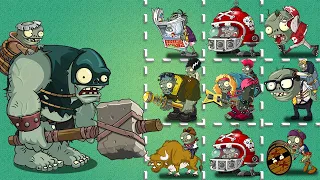 PvZ 2 Dark Ages Gargantuar Vs All Zombies