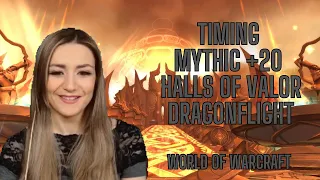 Timing a mythic +20 Halls of Valor with BM hunter | PVE | Dragonflight | World of Warcraft