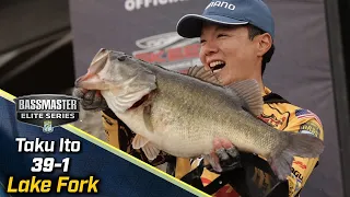 Taku Ito leads Day 1 of Bassmaster Elite at Lake Fork with 39 pounds, 1 ounce