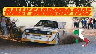 THE AUDI S1 TAKES THE WIN AT SANREMO 1985 walter Rohrl