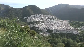 Spain Ojén town panorama view 50FPS 1080P