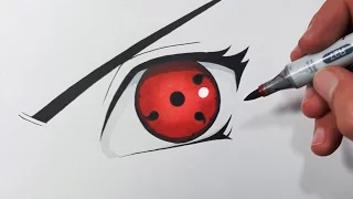 How To Draw The SHARINGAN Eye - Step By Step Tutorial