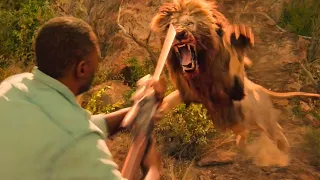 أسد مرعب بيهجم علي عيلة كاملة محبوسة في الغابة😱 | فيلم Beast