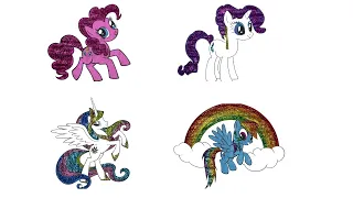 Drawing and coloring/My little pony/Pinkie Pie Rarity Celestia Rainbow Dash/Colorama
