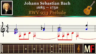 Bach BWV 933 Prelude