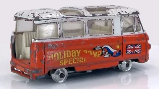 Commer 2500 Holiday Camp Special Bus. Renovation of Corgi Toys model no. 508.