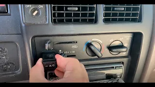 AC Switch Repair - Toyota Tacoma - 1999