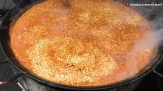 SPANISH FOOD | Seafood Paella | Meat Paella | London Street Food | Spanish Street Food In London