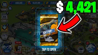 SPENT $10,000 in JURASSIC WORLD THE GAME!