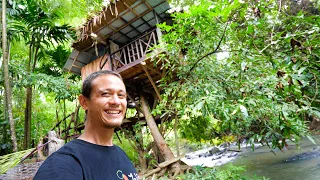 Nature Paradise - $24.63 TREE HOUSE Over The River Tour!! | Phatthalung, Thailand! 🇹🇭