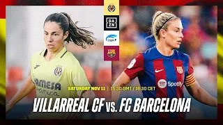 Villarreal vs. Barcelona | Liga F 2023-24 Matchday 8 Full Match