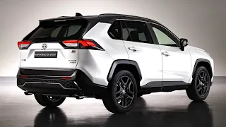 новый 2023 toyota rav4 gr sport - гибридный компактный кроссовер внедорожник интерьер и экстерьер