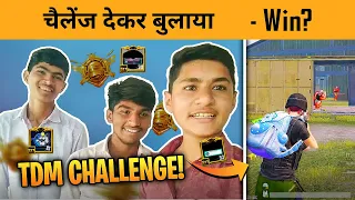 😤 These Conquerors Give me a TDM Challenge on Instagram - PUBG mobile TDM Challenge #1 - BandookBaaz