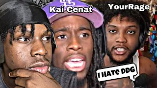 Kai Cenat Reacts To Yourrage & DDG Argument (FULL VIDEO)