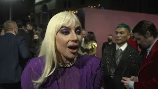 House of Gucci Red Carpet Lady Gaga Soundbites