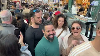 Jerusalem. Friday. Walk through the Mahane Yehuda market. Shabbat is coming soon