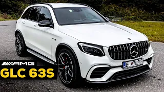 MERCEDES GLC 63 S AMG FULL Drive REVIEW BRUTAL V8 Exhaust Sound Acceleration