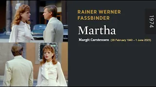 Martha (1974) by Rainer Werner Fassbinder, Clip: Famous 360° scene (for Margit Carstensen 1940-2023)