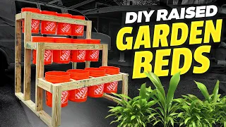 Easy To Build - Raised Bucket Garden Bed DIY Project