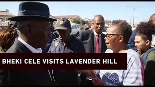 Bheki Cele visits Lavender Hill