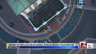 Work to replace BLM mural in Fayetteville could begin soon