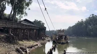 The mighty Murray River. A cruise on a steam boat paddle wheeler.