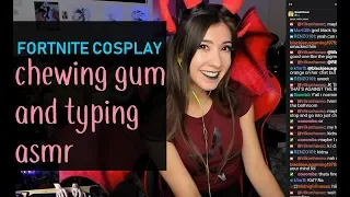 4 HRS FORTNITE COSPLAY TYPING AND CHEWING GUM ASMR