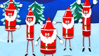 Five Fat Santas | Christmas Nursery Rhymes | Cartoon Videos For Toddlers by Kids Baby Club