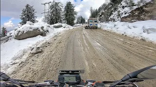 EP 2 PART 1 ( LIVE ) HE ALMOST DIED WINTER RIDE TO FROZEN SPITI KAZA ON BMW