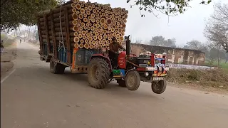 335 कुंटल तुला हुआ वजन भरके कैसे चढेगा खतरनाक चढ़ाईMahindra 555 full lod trala