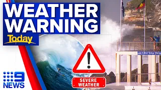 Severe weather warnings for NSW as icy blast grips the east coast | 9 News Australia