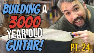 How To Build An Acoustic Guitar Episode 24 (Veneering the Bevel)