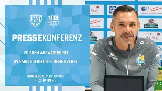 Chemnitzer FC | Pressekonferenz vor dem Auswärtsspiel gegen SV Babelsberg 03