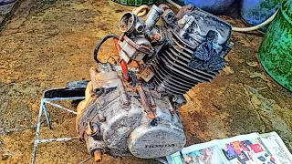FULL RESTORATION • ENGINE HONDA Cg-125 | Part#4 - Repair Engine