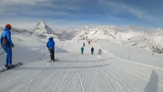 Zermatt 2023 POV Ski | Runs 44/35/39/41/42 Hohtälli - Furi | 4K