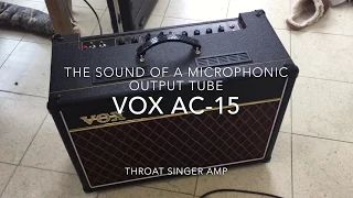 Vox AC-15 noise from a microphonic output tube