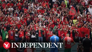 Watch again: Morocco fans welcome back team after historic World Cup