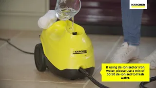 Karcher SC3 Floor Steam Cleaner - How To Fill The Water Tank