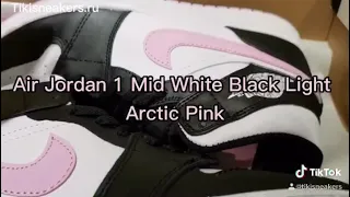 Air Jordan 1 Mid Black Arctic Pink | Tikisneakers.ru